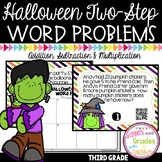 Two Step Word Problems for Halloween