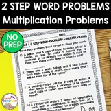 2 Step Word Problems Multiplication Worksheet