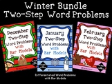 2-Step Word Problems with Bar Models WINTER Bundle 3 Units