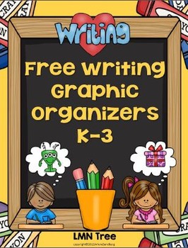 Preview of Free Writing Graphic Organizers Grades K-3