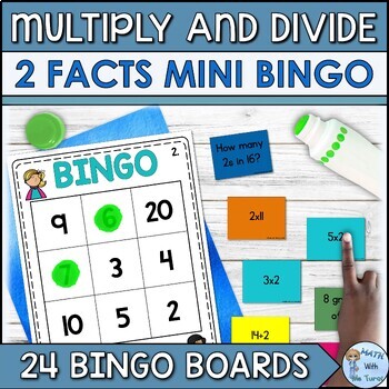 2 Times Table Multiplication and Division Bingo by Timea Turai | TpT