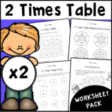2 Times Table Worksheet Pack | Multiplication Facts Activities