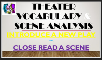 Preview of Scene Analysis Activity & Drama Vocabulary for ANY PLAY!