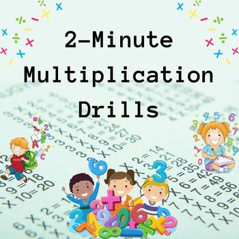 Preview of 2 Two Minute Multiplication Drills