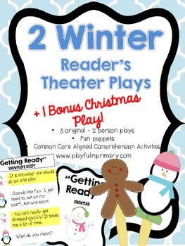 Preview of Reader's Theater Plays: Winter and Christmas: 2 Parts/ 2 Plays