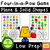 2 and 3-D Shape Four In A Row Games