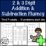 2- and 3-Digit Addition and Subtraction Fluency - Third 9 