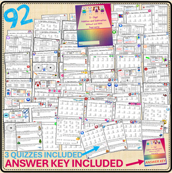 2 and 3 digit addition and subtraction without and with regrouping