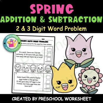 Preview of 2 and 3 Digit Addition and Subtraction Word Problems