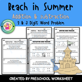 2 and 3 Digit Addition and Subtraction Word Problems | Bea