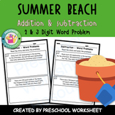 2 and 3 Digit Addition and Subtraction Word Problems | Sum
