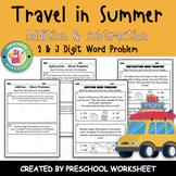 2 and 3 Digit Addition and Subtraction Word Problems | Tra