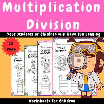 Preview of 2-3 Digit Multiplication and Long Division Practice Worksheets