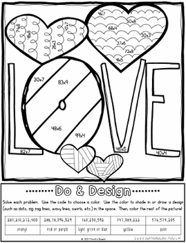 2 and 3 digit multiplication color by number multiplication coloring