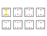 OT 2" boxes tracing/copying: Letter I (dot cues)