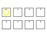 OT 2" boxes tracing/copying: Letter O (dot cues)