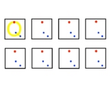 OT 2" boxes tracing/copying: Letter Q (dot cues)