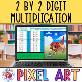2 by 2 Digit Multiplication 4th Grade Math Pixel Art | Goo