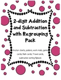 2 digit Addition Subtraction regrouping activity pack w/ a