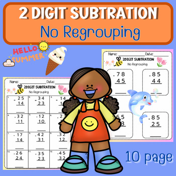 Preview of 2 digit Subtration No Regrouping