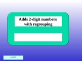 2 digit addition with regrouping--Digital