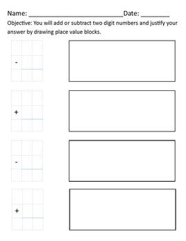 Preview of 2 digit add/subtract