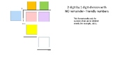 2 digit by 1 Digit Division Visual Organizer (no remainders)