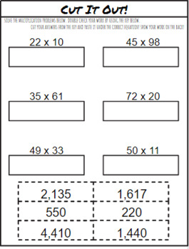 fun multiplication worksheets 2 dig x 2 dig tpt