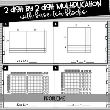 Multiplication With Base Ten Blocks Worksheet By Megan Aguirre Tpt