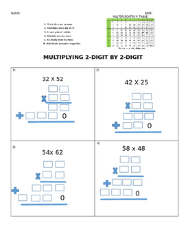 Preview of 2-digit by 2-digit multiplication