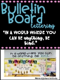 In a world where you can be anything, be kind - 2 fonts to