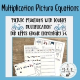 Multiplication Doubles Picture Equations Task Cards