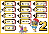 2's - Multiplication Facts Mastery Printable