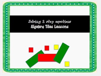 2 step equations with algebra tiles by Teaching for 