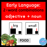 2-word combinations with Adjectives Big and Small | Food Theme
