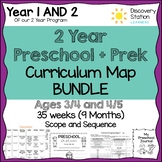 2 YEAR Preschool Pre-K Curriculum Maps (Ages 3-5)