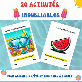 Preview of 20 Activités Inoubliables pour Accueillir l'Été et Dire Adieu à l'École.