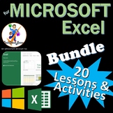 Preview of 20 Activities for Microsoft Excel Office 2016/2019/2021/365 Lesson Bundle