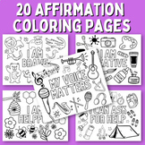 20 Affirmation Coloring Pages - Confidence Building | Posi