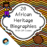 20 African Heritage Biographies with QR codes