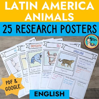 Preview of 25 Animals in South America English Research Posters