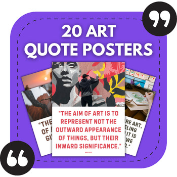 Preview of 20 Art Bulletin Board Posters | Middle & High School Art Classroom Decor