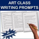 20 Art Class Writing Prompts & Discussion Questions