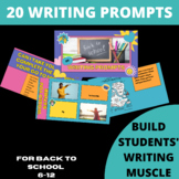 20 Back to School Writing Prompts for Getting to Know Students 