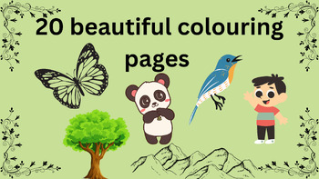 Preview of 20 Beautiful colouring pages