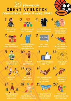 20 behaviours great teams demonstrate when playing sport