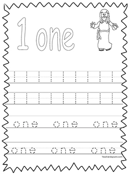 20 bible trace the numbers 1 20 worksheets preschool kdg bible