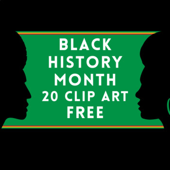 Preview of 20 Black History Month Clip Art FREE