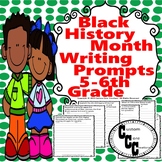 20 Black History Month Writing Prompts for 5th-6th Grade