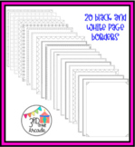 20 Black and White Page Borders